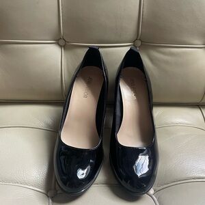 Jenn Ardor Black Patent Leather Heels